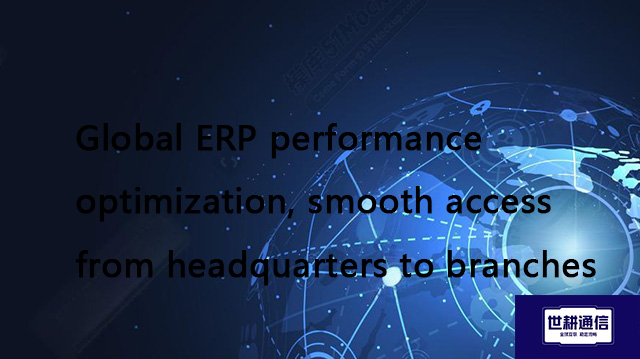Global ERP performance optimization, smooth access from headquarters to branches??? Solution//Global